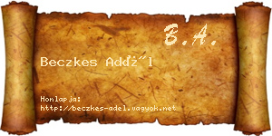Beczkes Adél névjegykártya